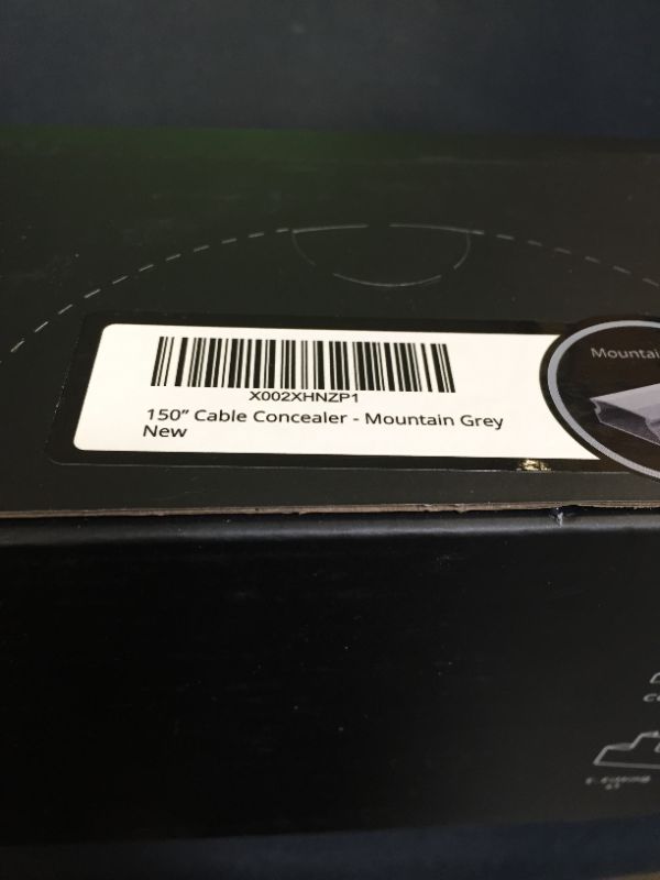 Photo 2 of 153” Cable Concealer - Cord Cover Wall - Paintable Cord Hider , Wire hiders for TV on Wall - Cable Management Cord Hider Wall Including Connectors & Adhesive Strips Cable Raceway- Lavender Grey ---- factory sealed 
