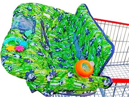 Photo 1 of Extra Large Panda Shopping Cart Cover for Babies - 2 in 1 High Chair and Shopping cart Cover with Safety Harness - New and Updated Design
