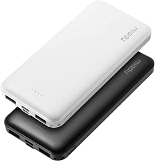 Photo 1 of 2-Pack Miady 10000mAh Dual USB Portable Charger, Fast Charging Power Bank with USB C Input, Backup Charger for iPhone X, Galaxy S9, Pixel 3 and etc