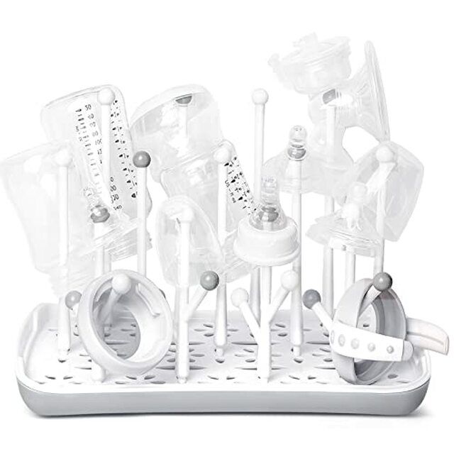 Photo 1 of Baby Bottle Drying Rack with Drainer, Termichy Countertop Bottle Holder for Baby and Toddler