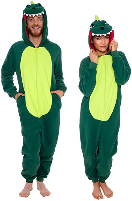 Photo 1 of (4)Silver Lilly Plush One Piece DINOSAUR Cosplay Costume - Unisex Adult Pajamas
 SIZE VARIES