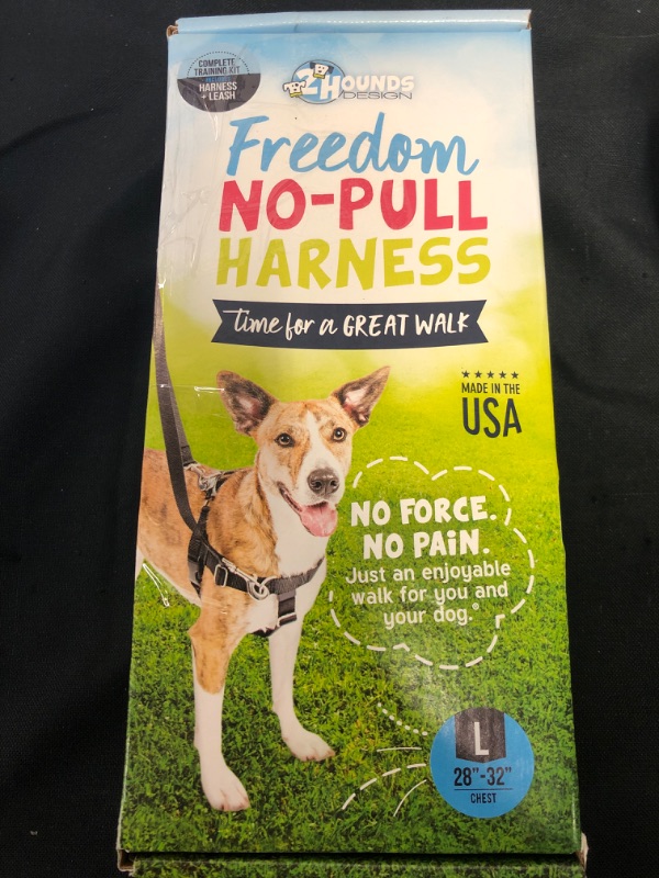 Photo 5 of 2 Hounds Design Freedom No Pull Dog Harness | Adjustable Gentle Comfortable Control for Easy Dog Walking | for Small Medium and Large Dogs | Made in USA Leash and Harness included (1 item) Large