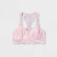 Photo 1 of Girls' All Over Lace Bralette - art class Pink M	