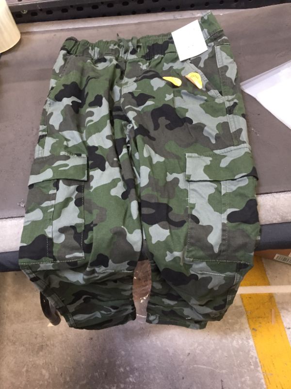 Photo 1 of Boys' Stretch Pull-On Cargo Jogger Fit Pants - Cat & Jack Camo Green 14
