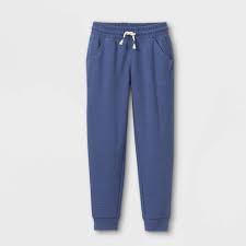 Photo 1 of Girls' Fleece Jogger Pants - Cat & Jack Blue S
