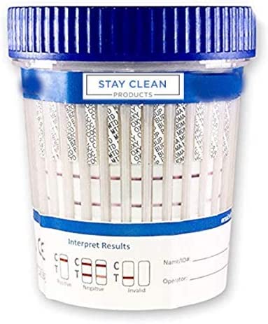 Photo 1 of 25 Cups - Stay Clean Urinalysis Kits - 12 Panel Diagnostic Multi Drug Screen Cup | Urine Drug Screening + CLIA Waived, AMP, BAR, BUP, BZO, COC, THC, PCP, MTD, MDMA, OXY, MET, OPI, MOR (25) (25) (25)
