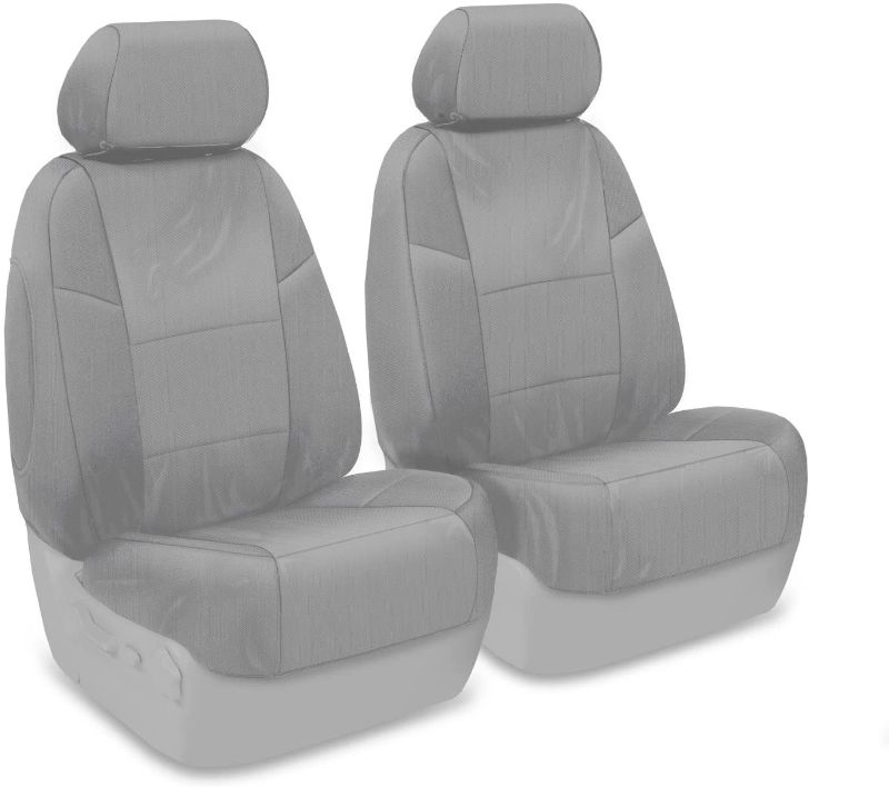 Photo 1 of Coverking Custom Fit Front 50/50 Bucket Seat Cover for Select Honda Accord Models - Ballistic (Light Gray)
