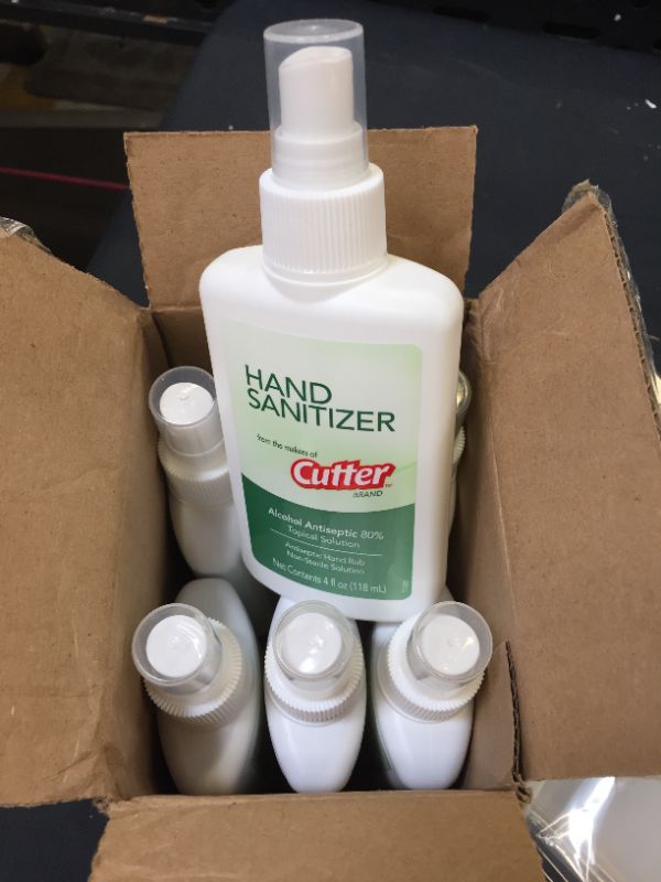 Photo 2 of 6 pack Cutter HG-96936 Hand Sanitizer, 4 Ounces, Non-Sterile Antiseptic Solution
