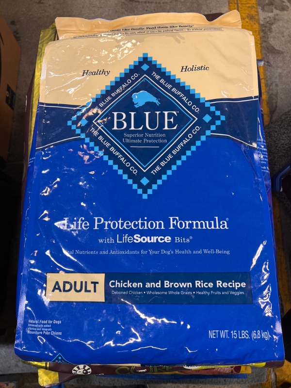 Photo 2 of A Home For Spot Charity Auction - Best by July 29, 2022 - 
Blue Buffalo Life Protection Formula Natural Adult Dry Dog Food, Chicken and Brown Rice 15-lb
