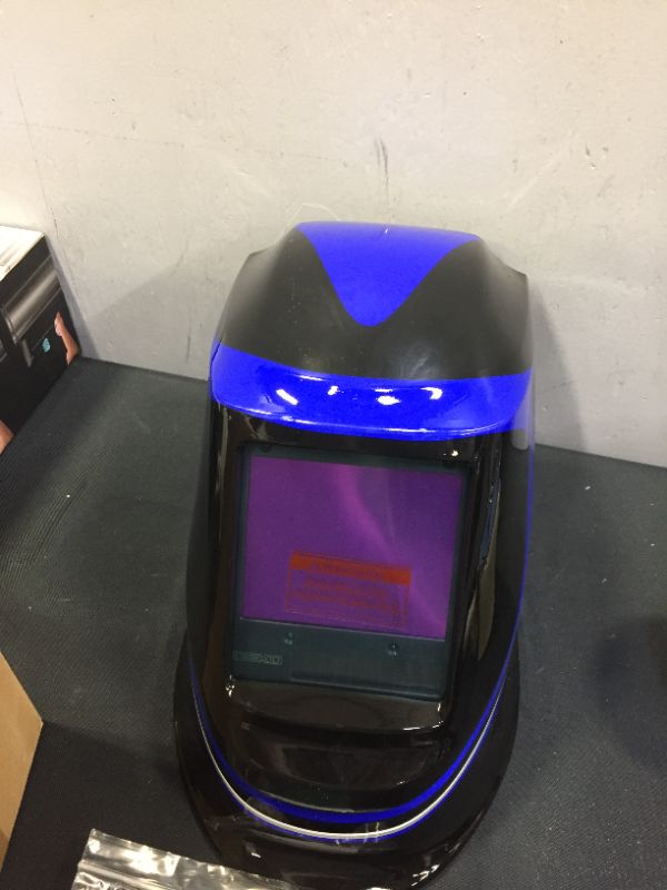 Photo 6 of  DEKO Professional Auto Darkening Welding Helmet Blue & Black MC232
