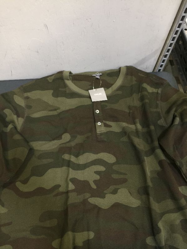 Photo 2 of men's long sleeve camo design shirt
size 2 XL