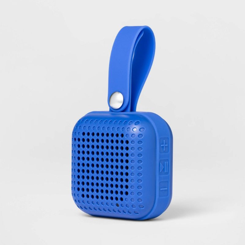 Photo 1 of Heyday Mini Wireless Bluetooth 5.0 Speaker W/Loop up to 33ft Range - Bright Blue---SET OF 2---
