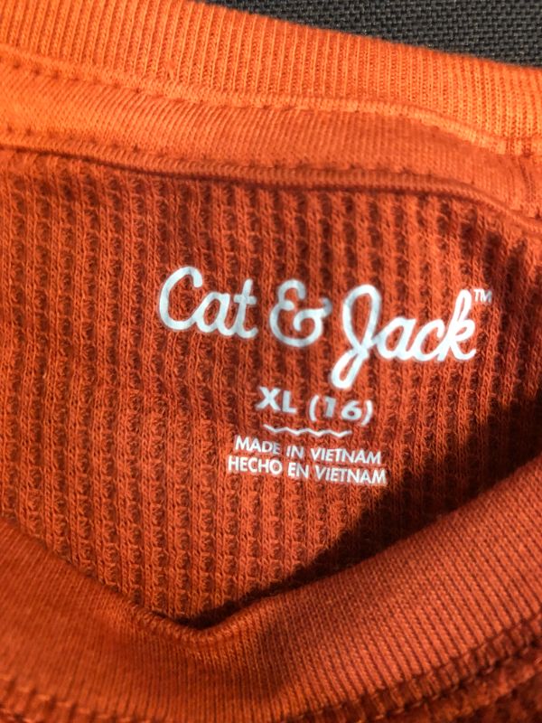 Photo 3 of Boys' Thermal Long Sleeve T-Shirt - Cat & Jack---------(LARGE)---------(2 PACK)

