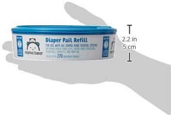 Photo 1 of Amazon Brand - Mama Bear Diaper Pail Refills for Diaper Genie Pails,  (  2 Packs of 270 Count)