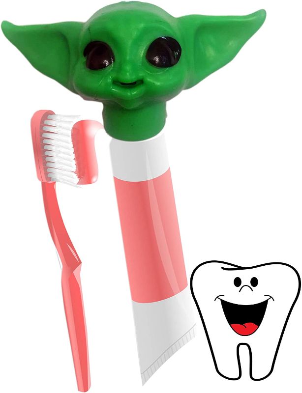 Photo 1 of 2022 Toothpaste Topper Baby Yoda - Baby G-rogu Child Toothpaste Cap Dispenser for Kid and Adult - Funny Baby Closing Toothpaste Dispenser Squeezer for Fans Pencil Pen 13 count 
