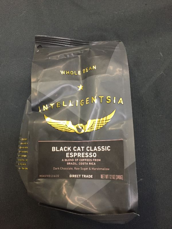 Photo 2 of  Intelligentsia Black Cat Classic Espresso Whole Bean Coffee, 12 oz exp- May 07/2022