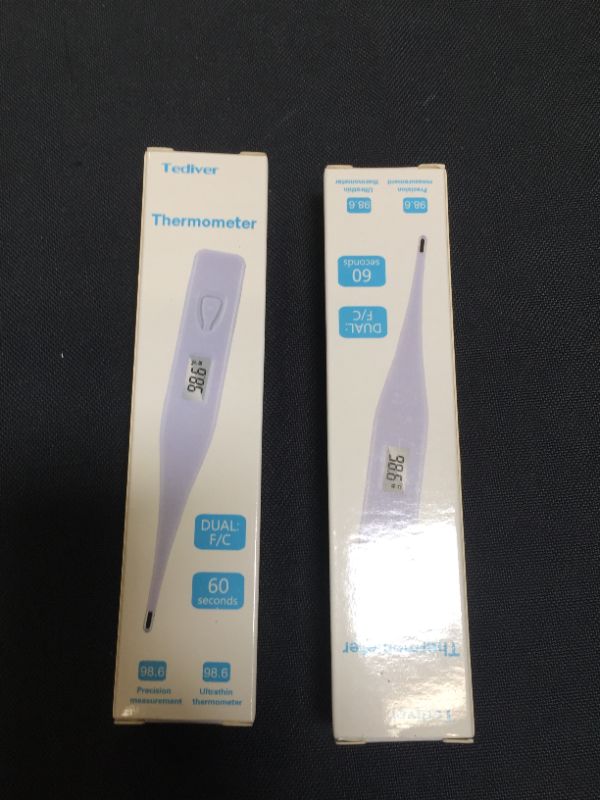 Photo 2 of 
Tediver Digital Oral Thermometer for Body Temperature - Medical Thermometer for Oral, Rectal and Underarm ( 2 pack ) 