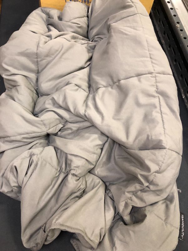 Photo 1 of 48"x72" Essentials Weighted Blanket Gray - Tranquility

