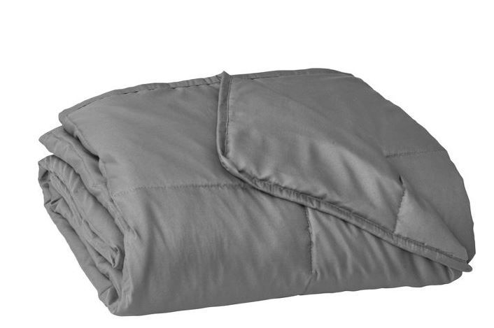 Photo 1 of 48"x72" Essentials Weighted Blanket Gray - Tranquility

