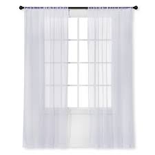 Photo 1 of Crinkle Sheer Curtain Panel White - Room Essentials size 63 x 40 inches--only one panel, uncomplete set

