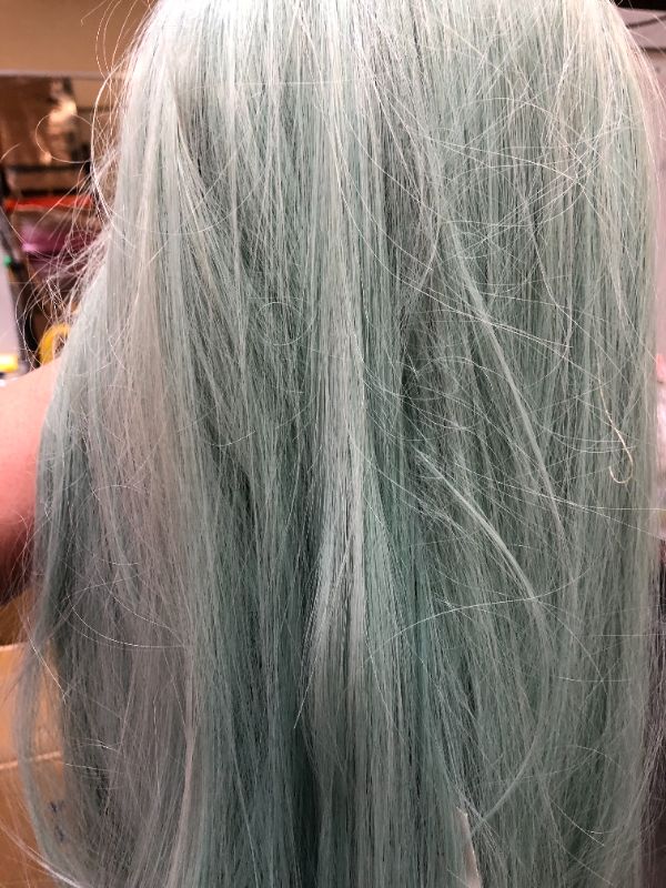 Photo 3 of 3 ft green blue wig 