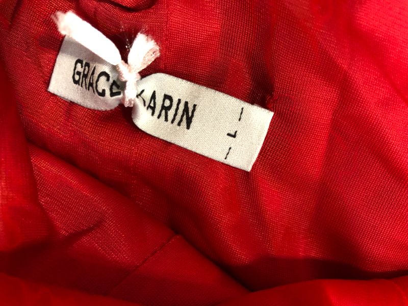 Photo 1 of grace karin brand dress color red size large 