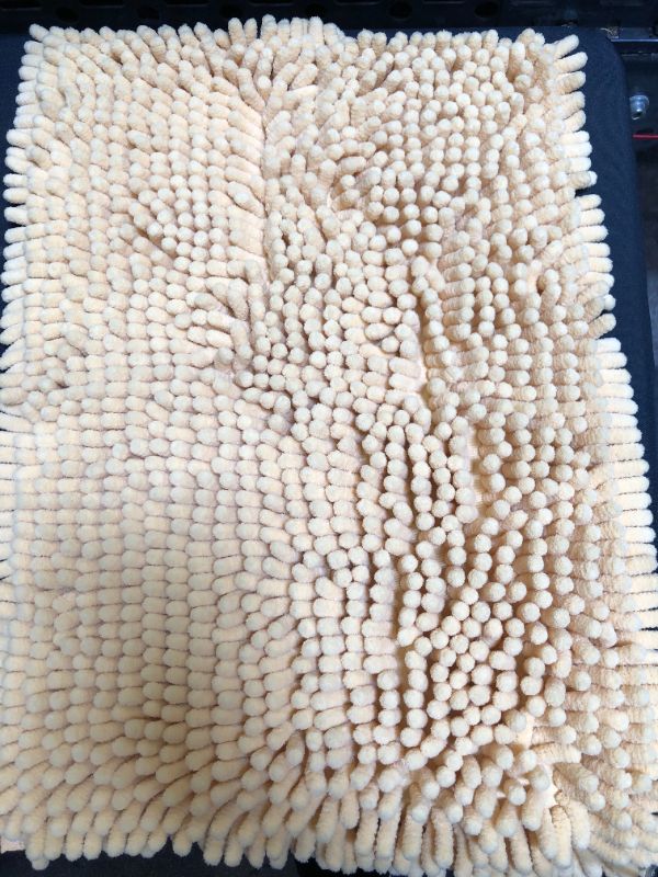 Photo 1 of bathroom rug color yellow size 17 x 24 inches 