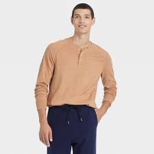 Photo 1 of Men's Long Sleeve Henley Shirt - Goodfellow & Co™

