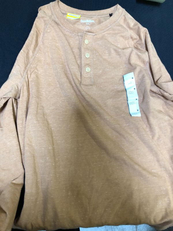 Photo 2 of Men's Long Sleeve Henley Shirt - Goodfellow & Co™

