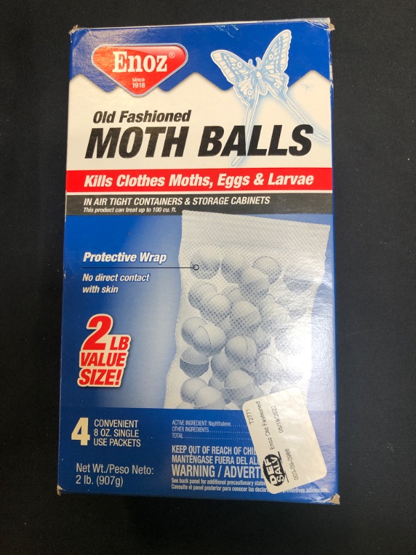 Photo 2 of Enoz Old Fashioned Moth Balls - 8oz/4pk

