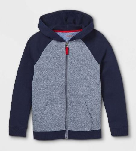 Photo 1 of Boys' Fleece Zip-Up Hoodie - Cat & Jack™, Size S (6/7)

