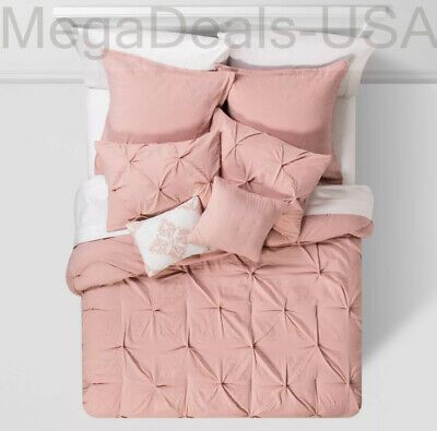 Photo 1 of 6pc Montvale Pinch Pleat Comforter Set - Threshold - queen  
