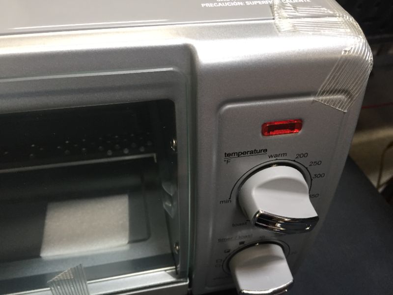 Photo 2 of BLACK+DECKER 4 Slice Toaster Oven - Silver - TO1700SG

