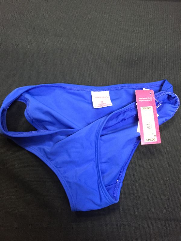 Photo 2 of  Juniors' Hipster Bikini Bottom - Xhilaration Cobalt XS, Blue