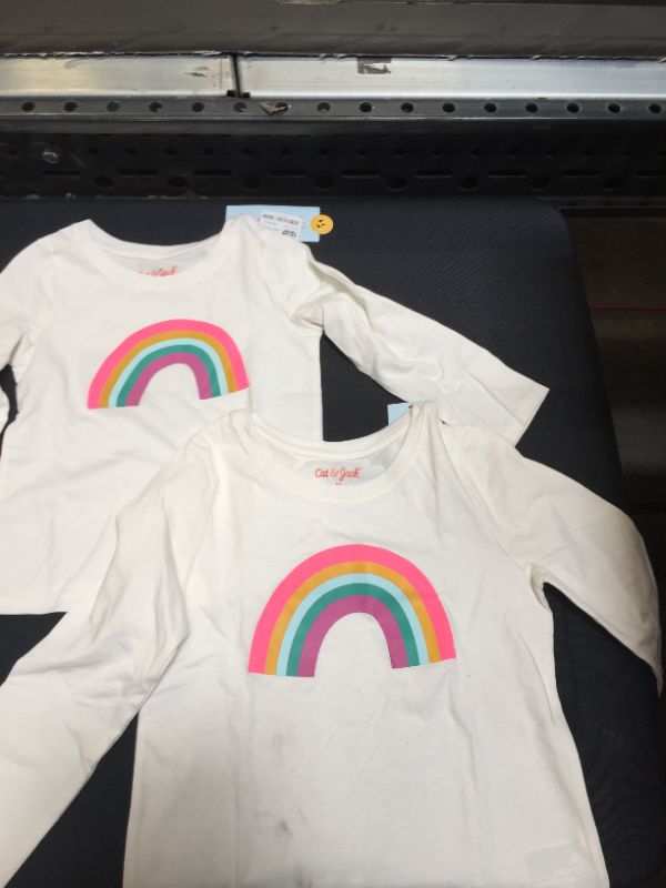 Photo 2 of Toddler Girls' Rainbow Long Sleeve Graphic T-Shirt - Cat & Jack™ size 5T 