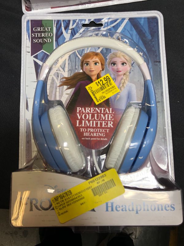 Photo 2 of Frozen 2 Kids Headphones, Adjustable Headband, Stereo Sound, 3.5Mm Jack, Wired Headphones for Kids, Tangle-Free, Volume Control, Foldable, Childrens H
