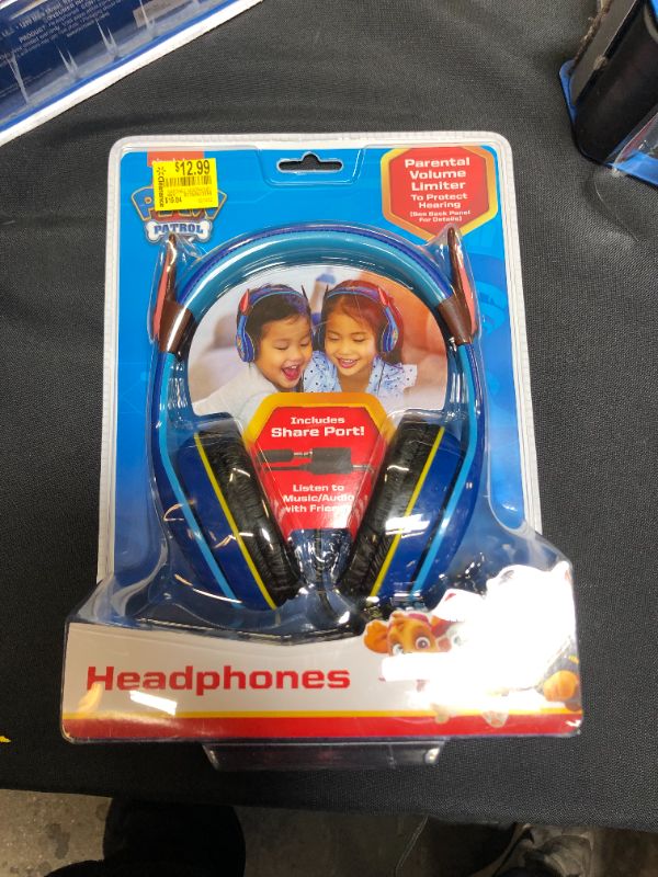 Photo 2 of KIDdesigns Paw Patrol Headphones (with Share Po Rt) - Chase
