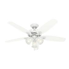 Photo 1 of 52" Builder Ceiling Fan White (Includes Light Bulb) - Hunter