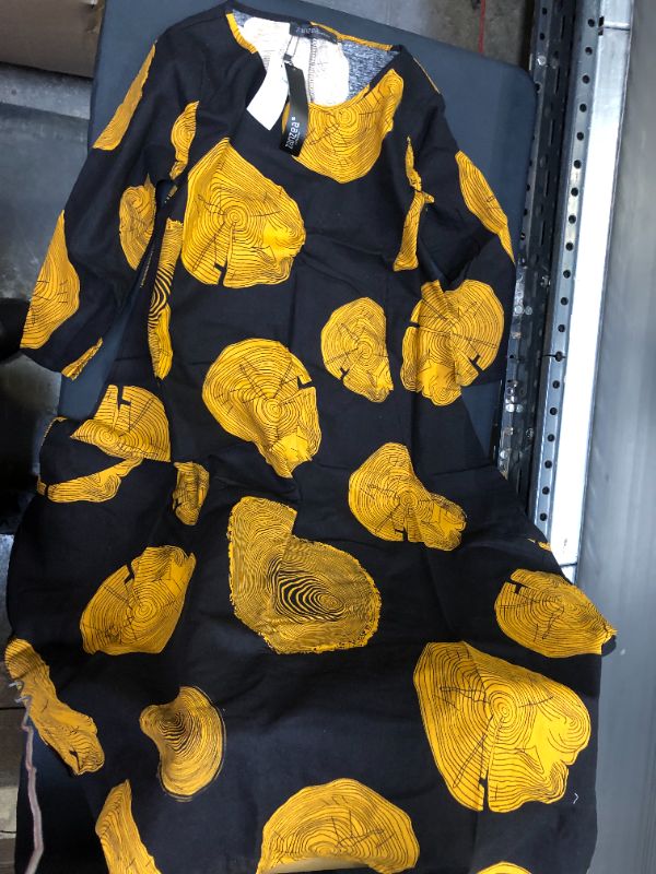 Photo 1 of womens dress long sleeve color yellow and black size medium 