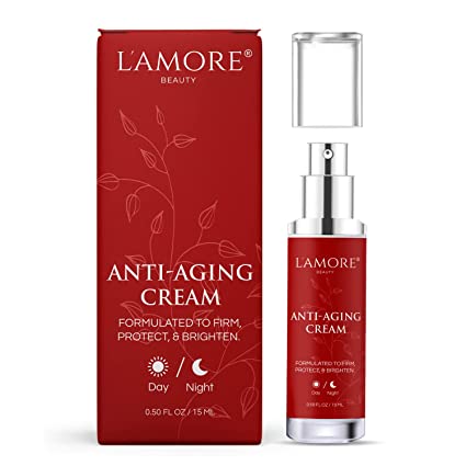 Photo 1 of  L'AMORE BEAUTY Anti Aging Cream - Wrinkle Cream For Face - Face Moisturizer For Women - Retinol Cream For Face - Collagen Face Cream - Peptide Face Cream - Daily Facial Moisturizer, 15ml 

