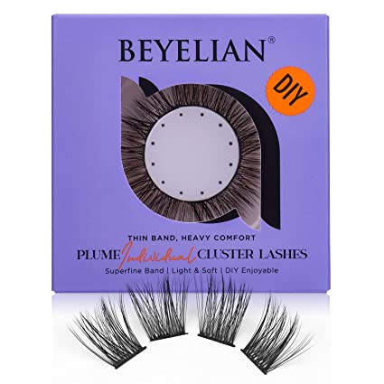 Photo 1 of 5 PCK BEYELIAN Cluster Lashes,Individual Eyelashes,DIY Eyelash Extension,Individual Eyelashes Clusters at Home Lash Clusters Extensions Glue Bonded Lashes 14mm
