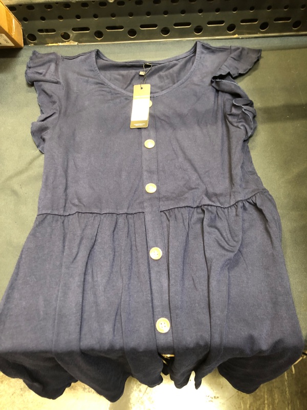 Photo 1 of Limulus women's summer dress ( large, navy blue ) 