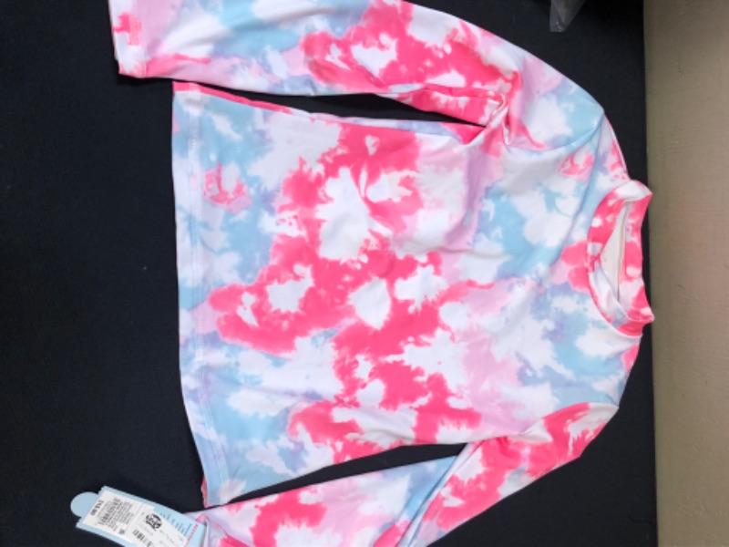 Photo 1 of GIRLS TIE DYE LONG SLEEVE WATER SHIRT SIZE SMALL