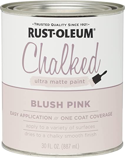 Photo 1 of 1 qt Rust-Oleum Brands 285142 Blush Pink Chalked Ultra Matte Paint ( TIN IS DAMAGED ) 
