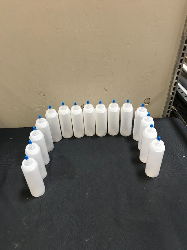 Photo 1 of 15 PC CLEAR SQUEEZE BOTTLE WITH CAP