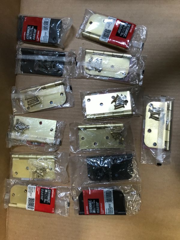 Photo 1 of Door Hinges pack  of 11 pcs size 4in/10.2 cm  in 8.9cm  sold as is 
