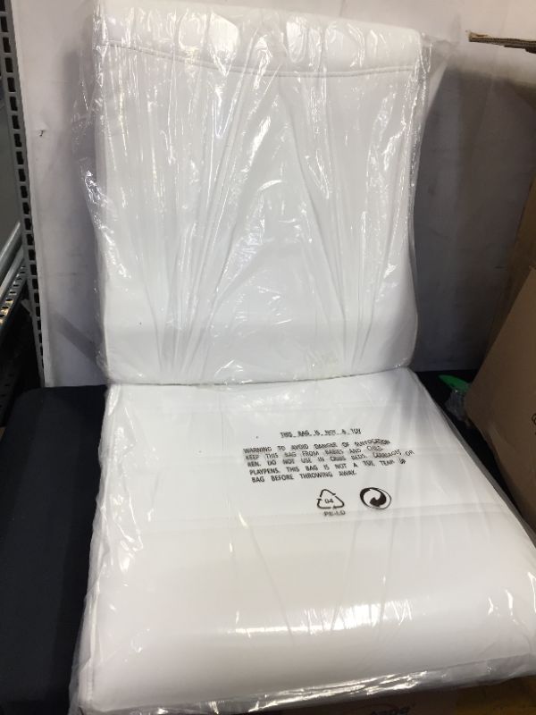 Photo 1 of Flash Furniture Mid-Back Leather Executive Swivel Office Chair with Chrome Arms, White (GO-2286M-WH-GG)