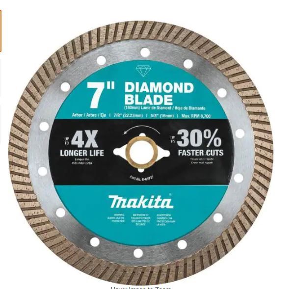 Photo 1 of 7 in. Turbo Rim Diamond Blade for General Purpose
