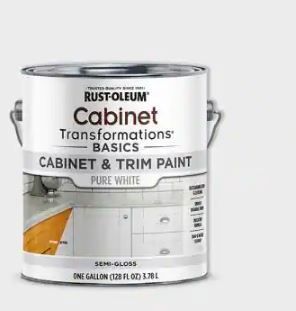 Photo 1 of 1 gal. Pure White Cabinet Paint
