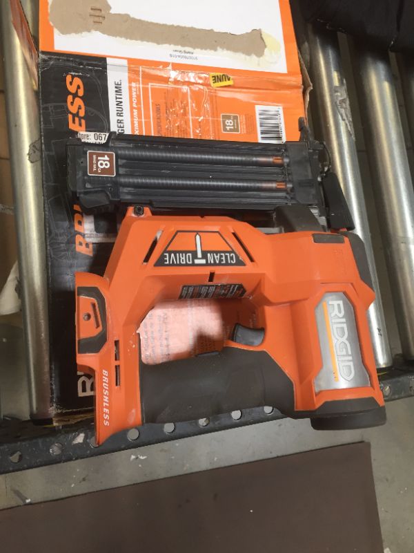 Photo 2 of 18V Brushless Cordless 18-Gauge 2-1/8 in. Brad Nailer (Tool Only) with CLEAN DRIVE Technology
